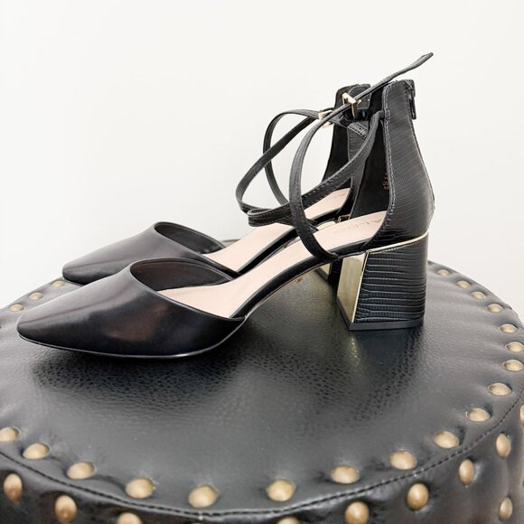 ALDO - Canadian Company - Bloc Heel Strap Pump - Black - 10 - Picture 1 of 7